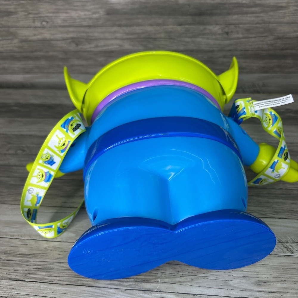 Disney Parks Toy Story Alien Popcorn Bucket w/ Strap Souvenir Pizza Planet Pixar - Picture 9 of 9